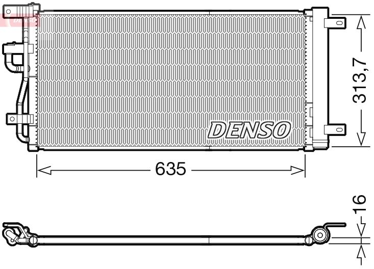 DENSO DCN15007 Condenser, air conditioning