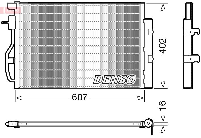 DENSO DCN15008 Condenser, air conditioning