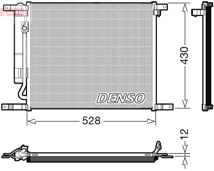 DENSO DCN15009 Condenser, air conditioning