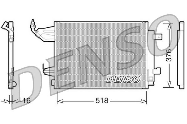DENSO DCN16001 Condenser, air conditioning