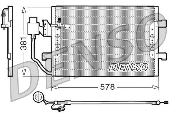 DENSO DCN17001 Condenser, air conditioning