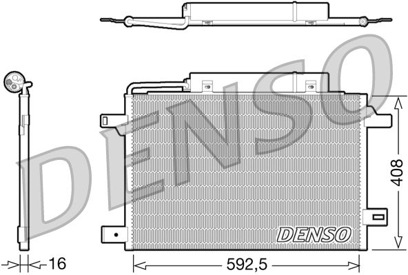 DENSO DCN17003 Condenser, air conditioning