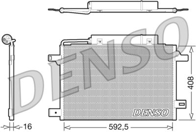 Condenser, air conditioning DENSO DCN17003