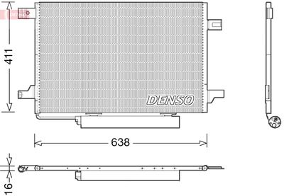 Condenser, air conditioning DENSO DCN17004
