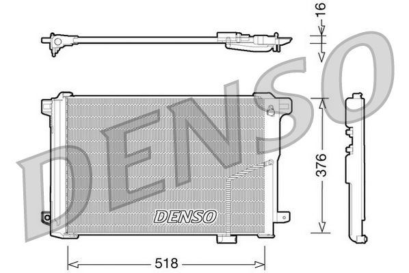 DENSO DCN17005 Condenser, air conditioning
