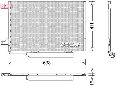 Condenser, air conditioning DENSO DCN17006