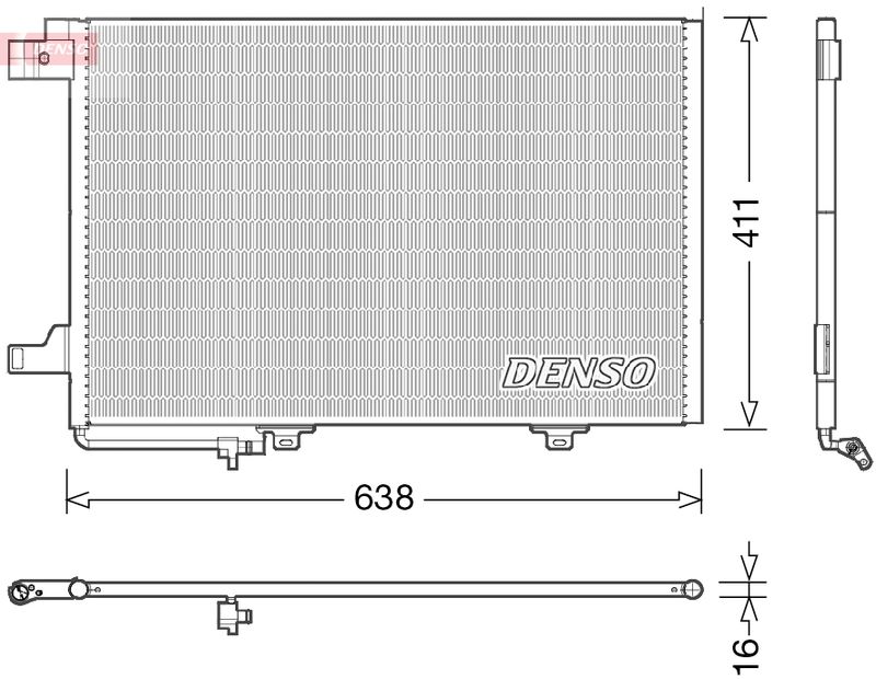 DENSO DCN17007 Condenser, air conditioning