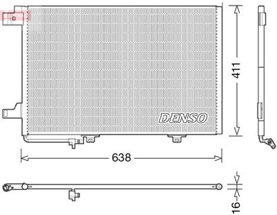 Condenser, air conditioning DENSO DCN17007