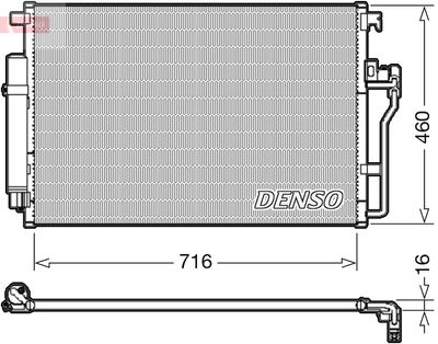 Condenser, air conditioning DENSO DCN17008