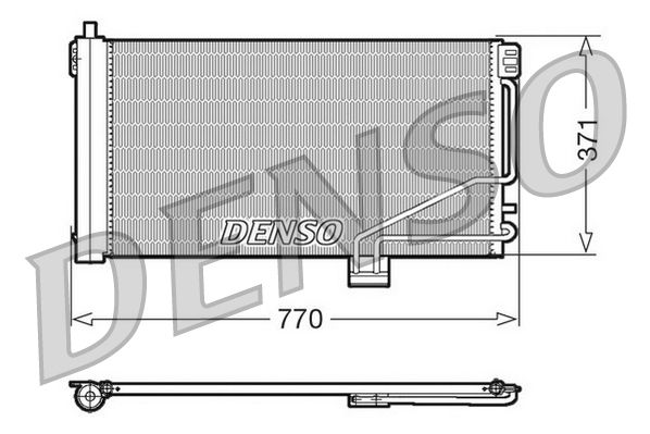 DENSO DCN17014 Condenser, air conditioning
