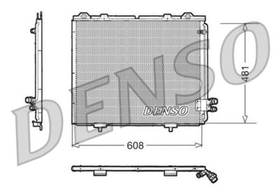 Condenser, air conditioning DENSO DCN17017