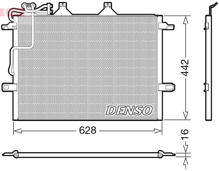 DENSO DCN17018 Condenser, air conditioning