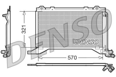 Condenser, air conditioning DENSO DCN17019