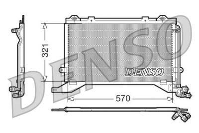 Condenser, air conditioning DENSO DCN17020