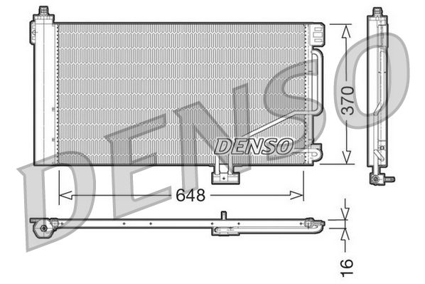 DENSO DCN17021 Condenser, air conditioning
