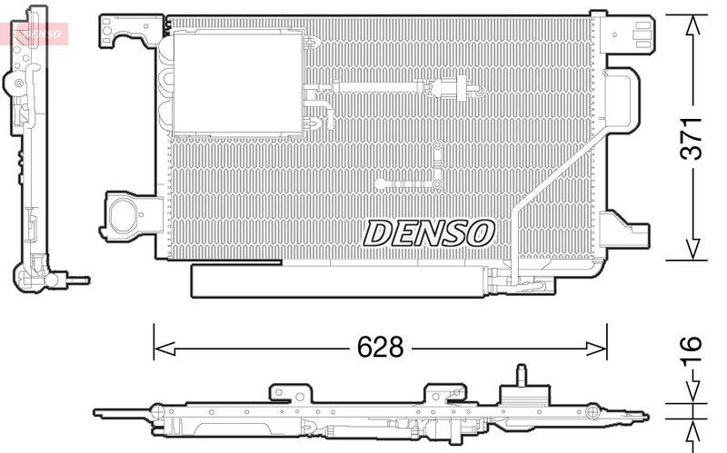DENSO DCN17024 Condenser, air conditioning
