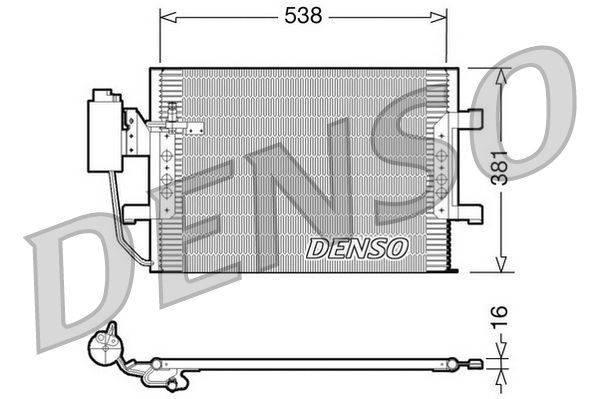 DENSO DCN17025 Condenser, air conditioning