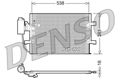 Condenser, air conditioning DENSO DCN17025