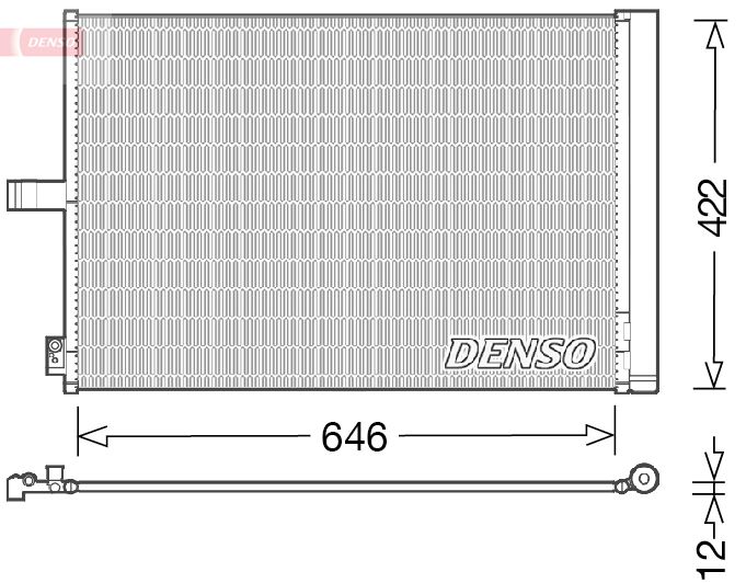 DENSO DCN17027 Condenser, air conditioning