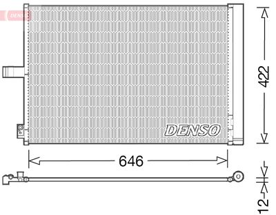 Condenser, air conditioning DENSO DCN17027