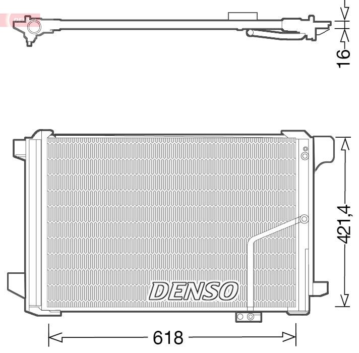 DENSO DCN17035 Condenser, air conditioning