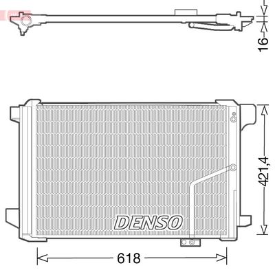 Condenser, air conditioning DENSO DCN17035