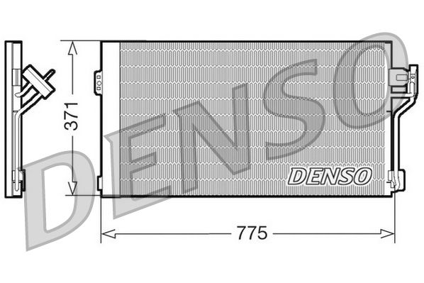 DENSO DCN17050 Condenser, air conditioning