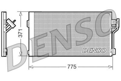 Condenser, air conditioning DENSO DCN17050