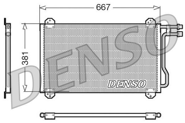 DENSO DCN17055 Condenser, air conditioning