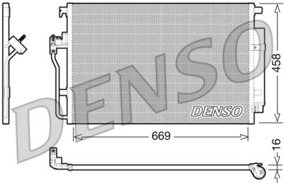 Condenser, air conditioning DENSO DCN17056