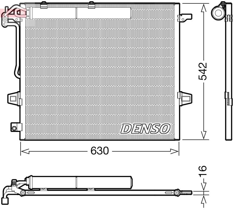 DENSO DCN17057 Condenser, air conditioning