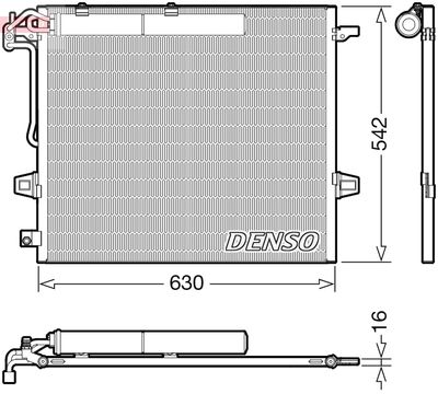 Condenser, air conditioning DENSO DCN17057