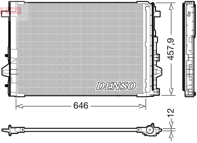 DENSO DCN17059 Condenser, air conditioning