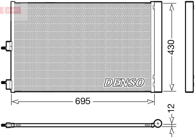 DENSO DCN17061 Condenser, air conditioning