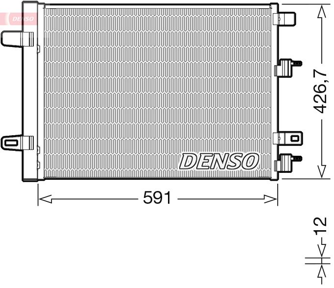 DENSO DCN17063 Condenser, air conditioning