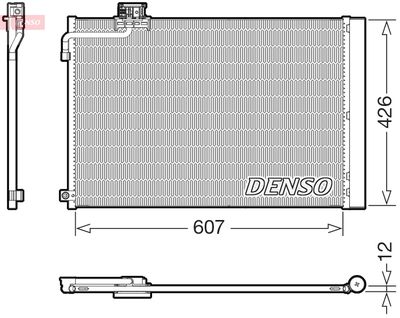 Condenser, air conditioning DENSO DCN17064