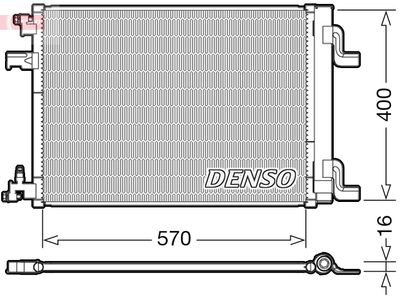 Condenser, air conditioning DENSO DCN20001