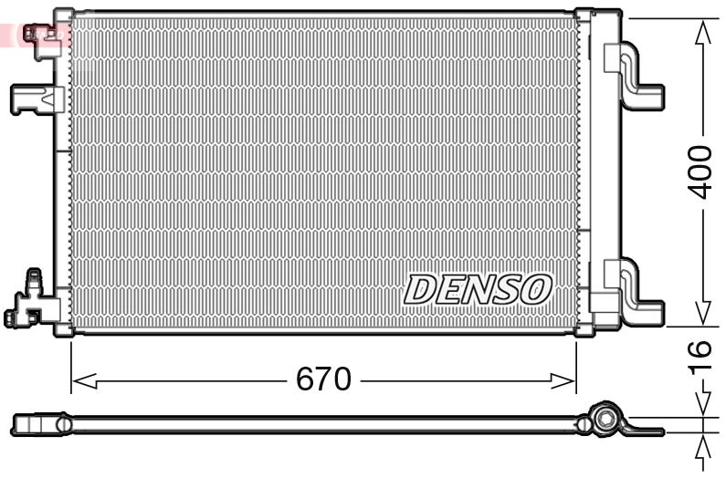 DENSO DCN20002 Condenser, air conditioning