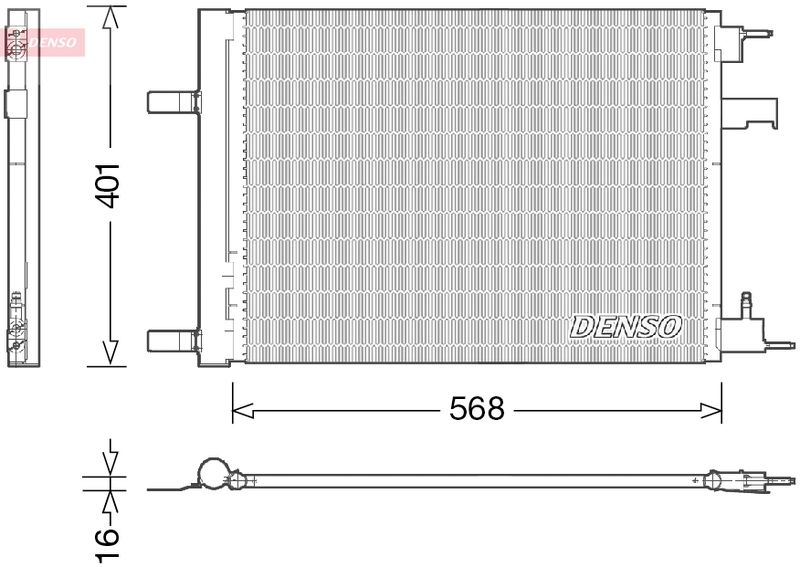 DENSO DCN20008 Condenser, air conditioning