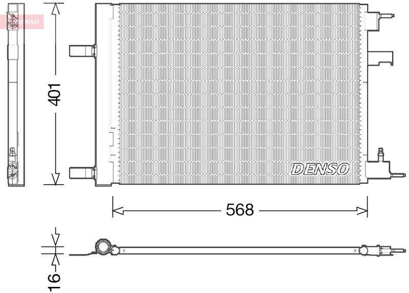 DENSO DCN20014 Condenser, air conditioning