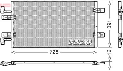 Condenser, air conditioning DENSO DCN20019