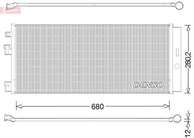 Condenser, air conditioning DENSO DCN20023