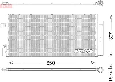 Condenser, air conditioning DENSO DCN20024