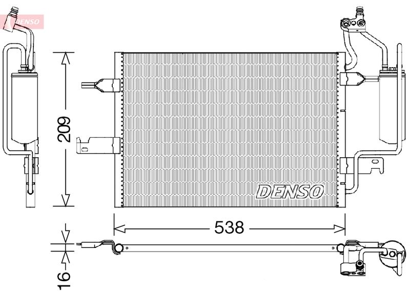 DENSO DCN20026 Condenser, air conditioning