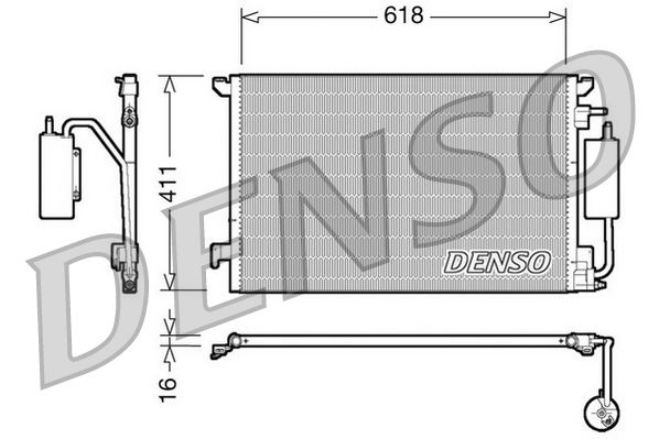 DENSO DCN20028 Condenser, air conditioning
