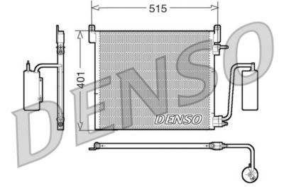 Condenser, air conditioning DENSO DCN20033