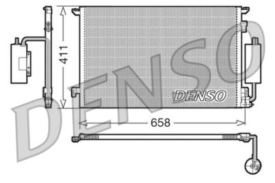Condenser, air conditioning DENSO DCN20034