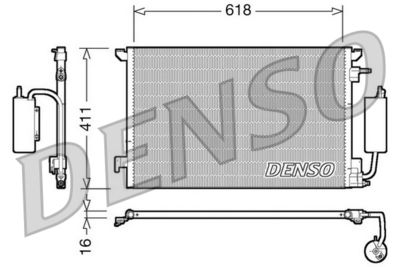 Condenser, air conditioning DENSO DCN20035