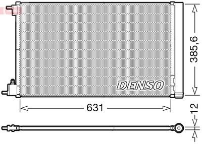 Condenser, air conditioning DENSO DCN20039