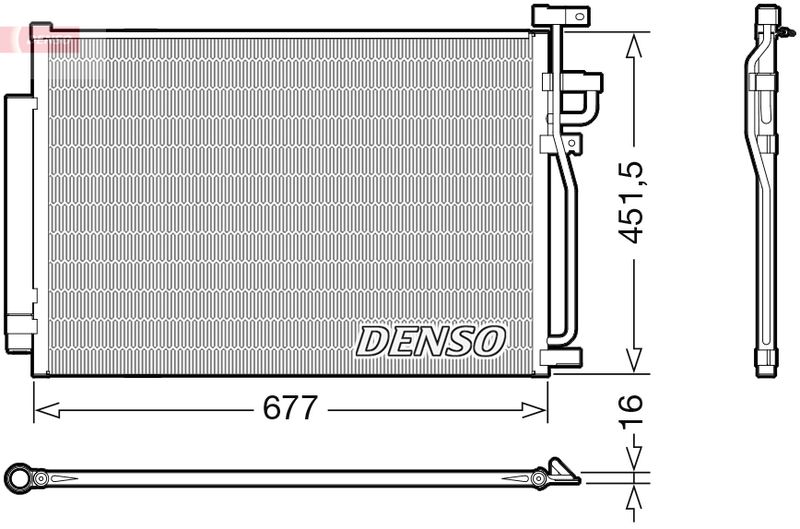 DENSO DCN20040 Condenser, air conditioning